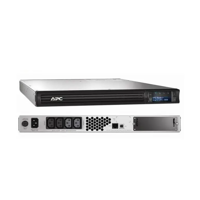 APC Smart-UPS 1500VA LCD 230V RM 1U SmartSlot 5min Runtime 950W Interface Port USB - Line Interactive Rack