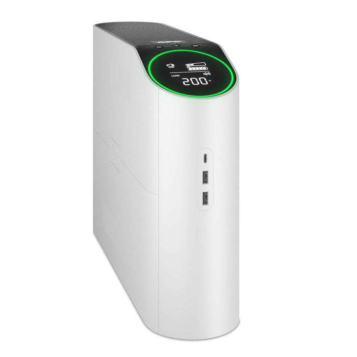 APC Back-UPS Pro 2200VA for Gaming, 230V, Pure Sinewave, LCD, White, Schuko