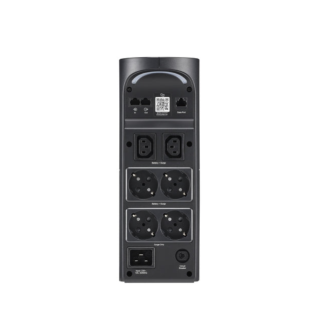 APC Back-UPS Pro 2200VA for Gaming, 230V, Pure Sinewave, LCD, Black, Schuko