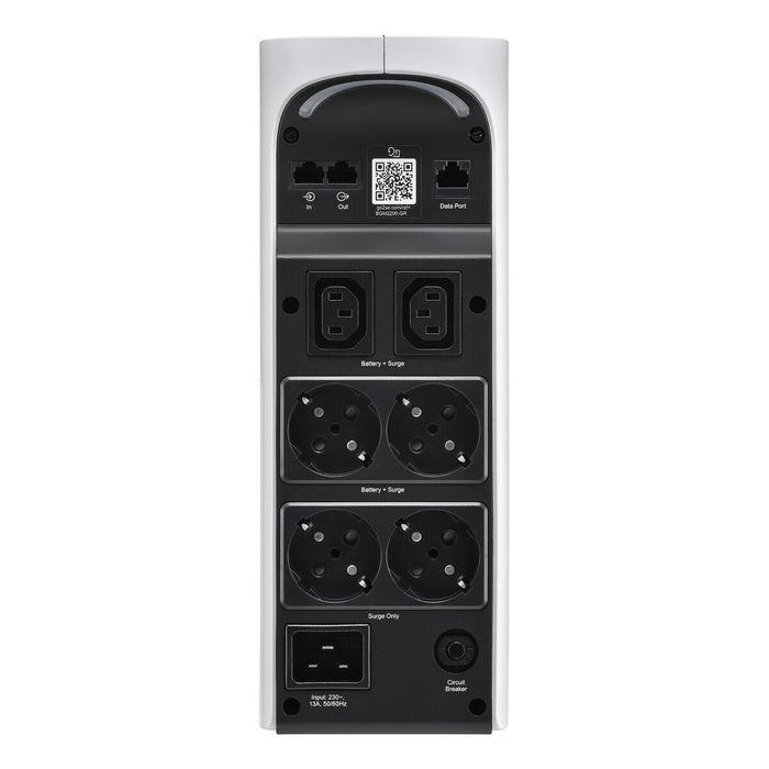 APC Back-UPS Pro 2200VA for Gaming, 230V, Pure Sinewave, LCD, White, Schuko