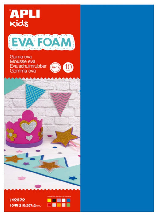 Eva Rubber Apli Kids A4 White Yellow Multicolour Eva Rubber (10Units)