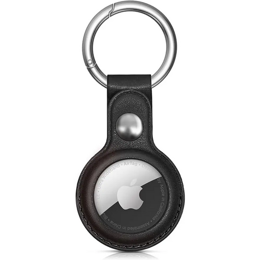 Apple AirTag PU Leather Case - Black - Other cell phone equipment<<<HurtelXML