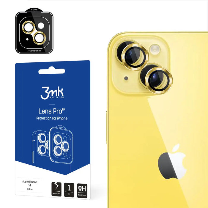Apple iPhone 14 - 3mk Lens Protection Pro Yellow - *Kategoria tymczasowa<<<HurtelXML