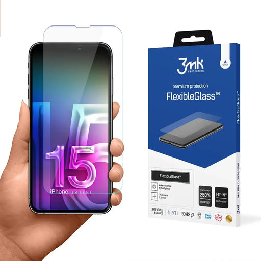 Apple iPhone 15 Pro - 3mk FlexibleGlass™ - Cell phone tempered glass<<<HurtelXML