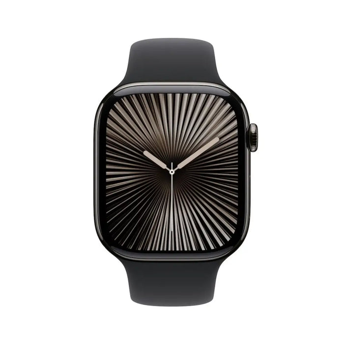 APPLE Watch S10 Cellular 42mm Slate Titanium Case with Black Sport Band SM - Смарт часовници<<<Преносими
