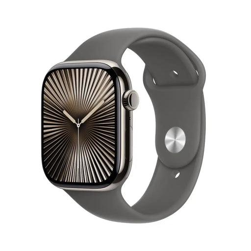 APPLE Watch S10 Cellular 46mm Natural Titanium Case with Stone Grey Sport Band SM - Смарт часовници<<<Преносими