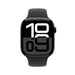 Apple Watch S10 GPS 46mm Jet Black Alu Case with Black Sport Band - S/M - Watch<<<APPLE