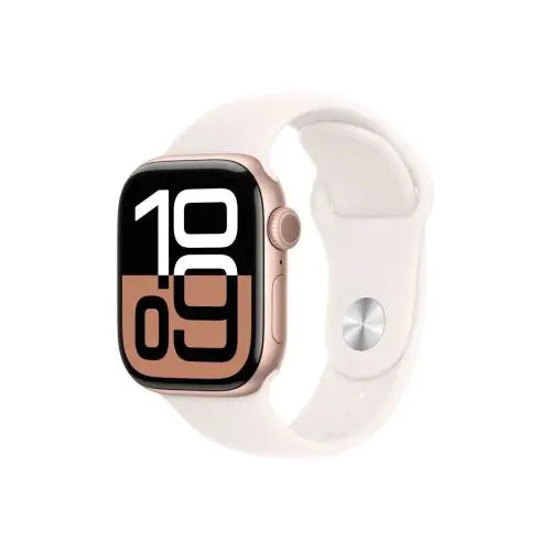 Apple Watch Series 10 GPS 42mm Rose Gold Alu Case Light Blush Sport Band S/M EU MWWH3 - Smart