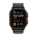 Apple Watch Ultra2 v2 Cellular 49mm Black Titanium Case with Dark Green Alpine Loop - Large - Watch<<<APPLE