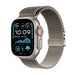 APPLE Watch Ultra2 v2 Cellular 49mm Natural Titanium Case with Natural Titanium Milanese Loop L - Смарт