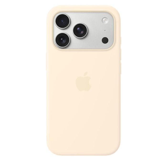 Apple iPhone 17 Pro Silicone MagSafe Vanilla Case mhvx4