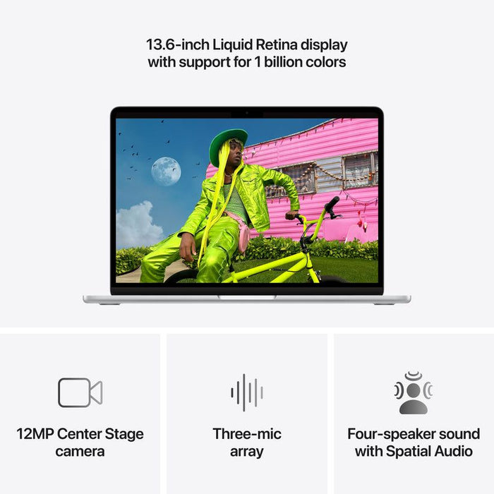 Laptop Apple MacBook Air 13" M5 512GB Silver mdh74 , 13.60 , 16 , 512 , Apple M5 , Apple M5 10 Core , Apple M5 8 Core GPU , Mac OS