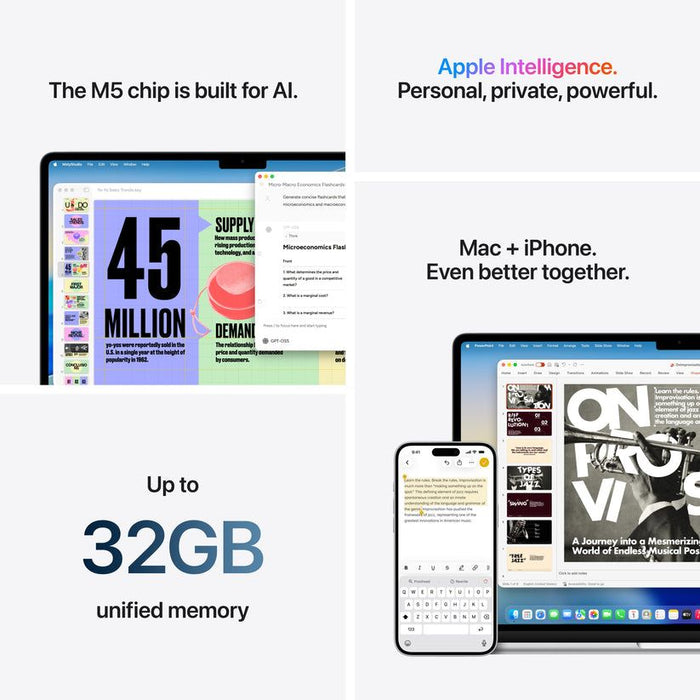 Laptop Apple MacBook Air 15" M5 512GB Midnight mdvh4 , 15.30 , 16 , 512 , Apple M5 , Apple M5 10 Core , Apple M5 10 Core GPU , Mac OS