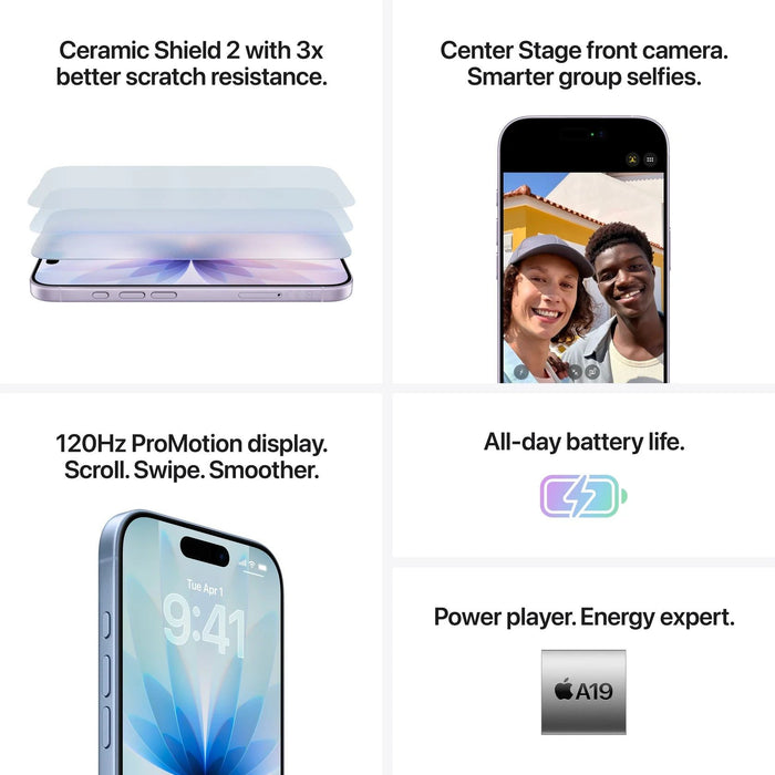 Smartphone Apple - iPhone 17, 6.3'', 8GB/512GB, Black
