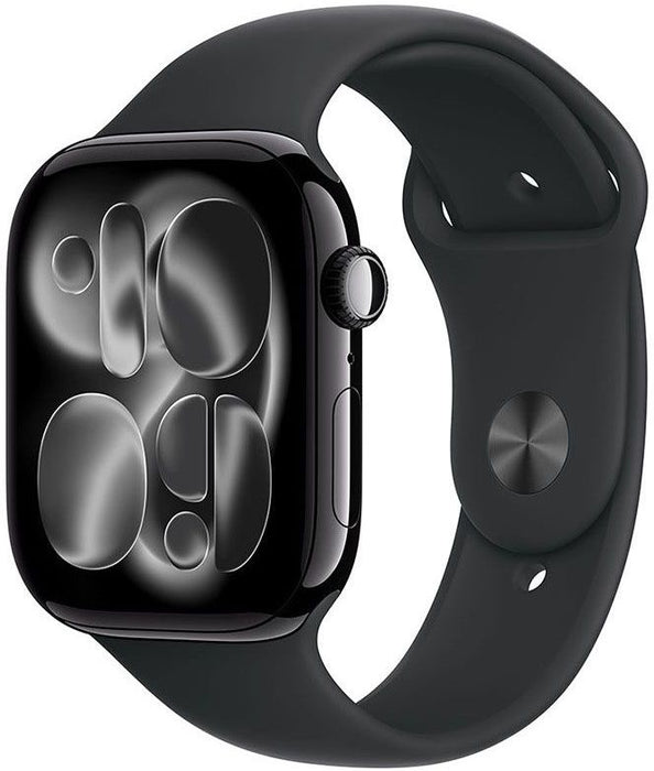 Smart watch Apple Watch 11 42mm Jet Black/Black Band S/M meqt4 , 1.80 , 64 , Apple S10 , Apple S10 SiP 64-bit Dual Core