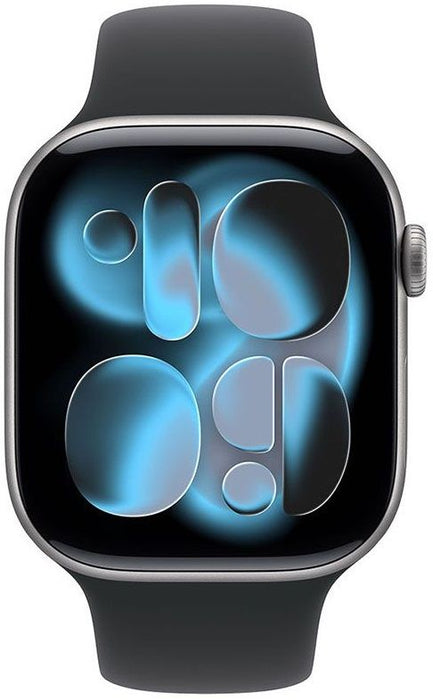 Smart watch Apple Watch 11 42mm Space Grey/Black Band S/M meqw4 , 1.80 , 64 , Apple S10 , Apple S10 SiP 64-bit Dual Core