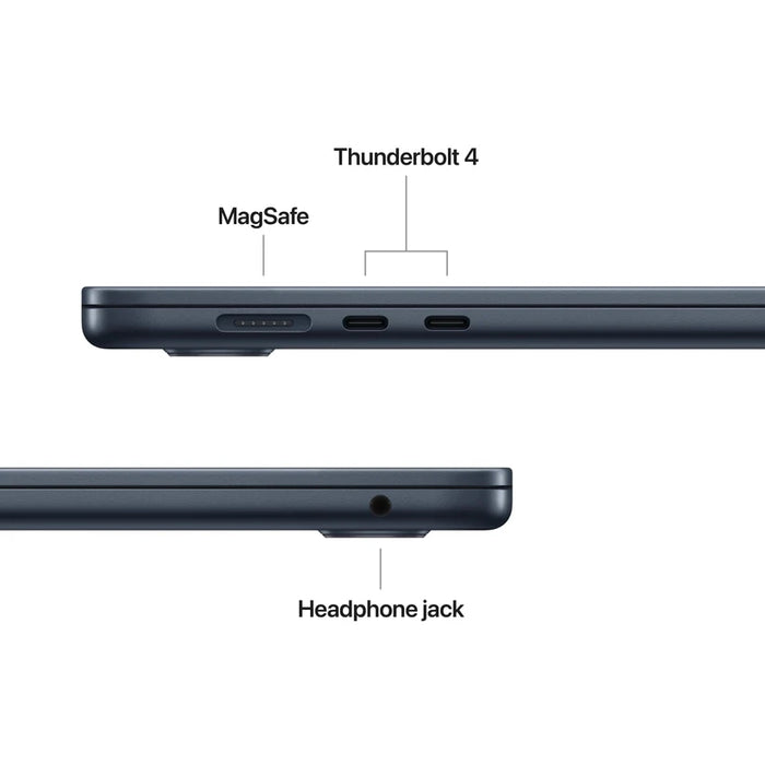 Apple MacBook Air 15.3: Apple M5 chip with 10-core CPU and 10-core GPU, 16GB, 512GB SSD - Midnight