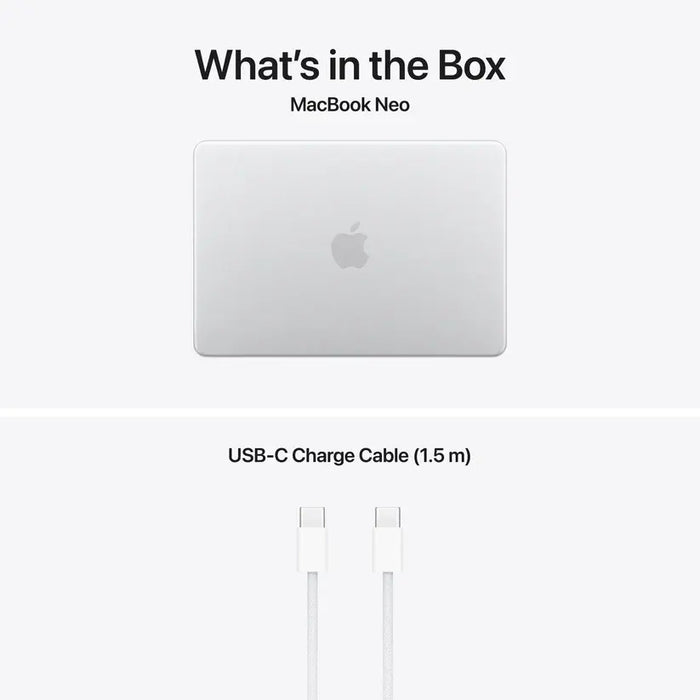 Laptop Apple MacBook Neo 13 2026 - 13" 2408 x 1506, A18 Pro, 8GB LPDDR5X, 256GB SSD, Silver