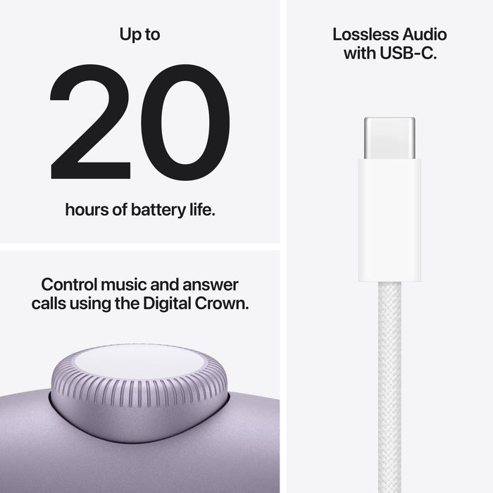 Headphones with microphone Apple Airpods Max 2 - Purple mhwp4, Bluetooth, OVER-EAR
