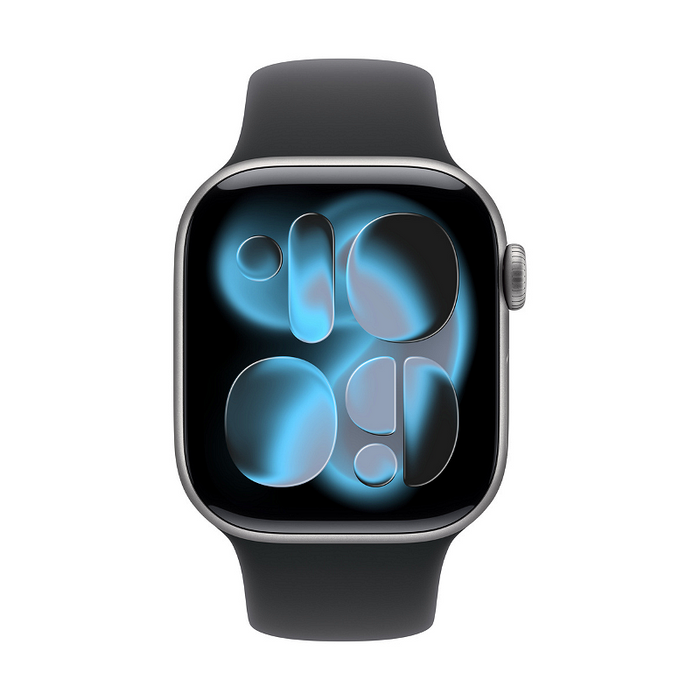 Smart watch Apple Watch 11 42mm Space Grey/Black Band S/M meqw4 , 1.80 , Apple S10 SiP 64-bit Dual Core , 64