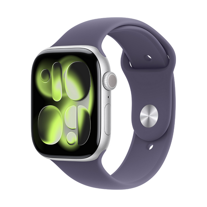 Smart watch Apple Watch 11 46mm Silver/Purple Band M/L meva4 , 2.00 , Apple S10 SiP 64-bit Dual Core , 64