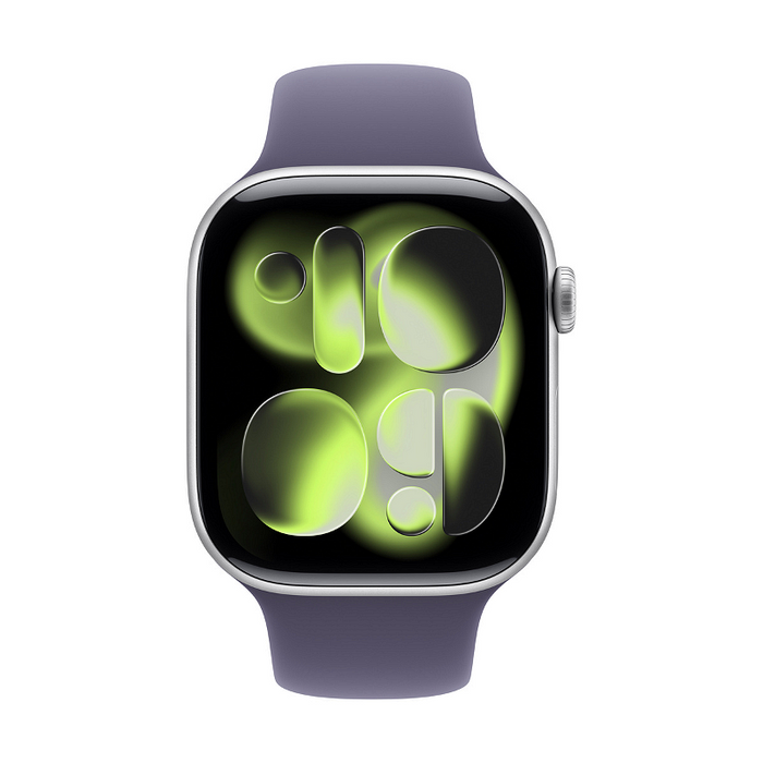 Smart watch Apple Watch 11 46mm Silver/Purple Band M/L meva4 , 2.00 , Apple S10 SiP 64-bit Dual Core , 64