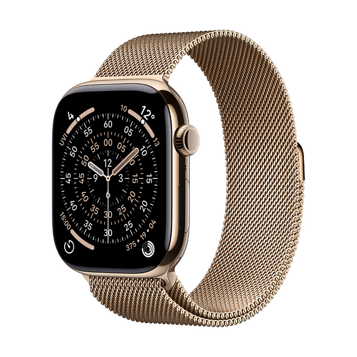 Smart watch Apple Watch 11 Cell 46mm Gold/Milanese M/L mfd84 , 2.00 , Apple S10 SiP 64-bit Dual Core , 64