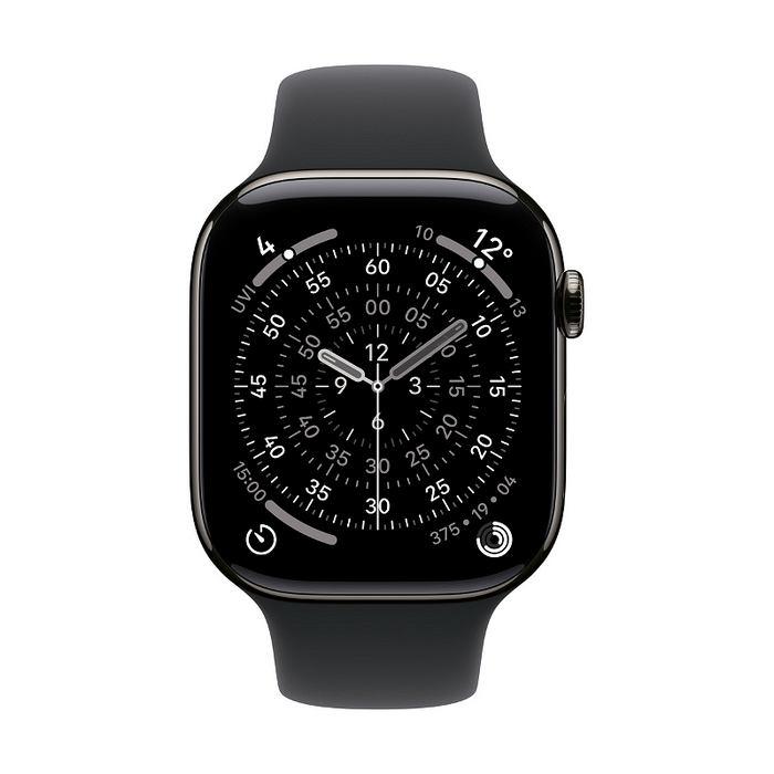 Smart watch Apple Watch 11 Cell 46mm Slate/Black Band M/L mfd24 , 2.00 , Apple S10 SiP 64-bit Dual Core , 64