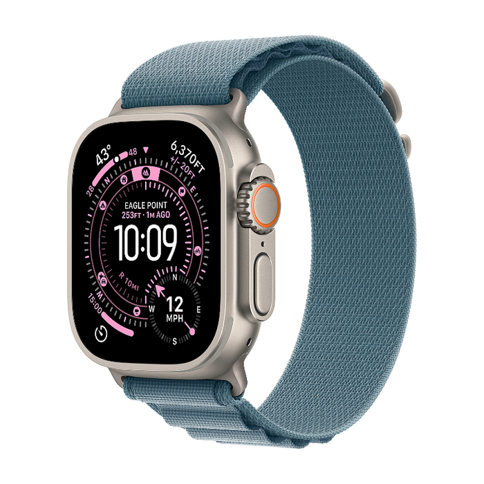 Smart watch Apple Watch Ultra 3 49mm Nat/Blue Alpine Loop S mewk4 , 1.98