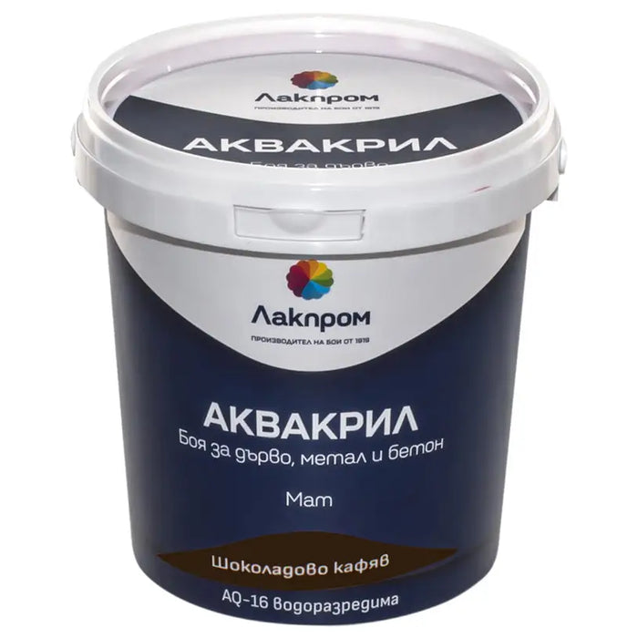 AQUACRYL AQ-16 PAINT FOR WOOD METAL AND CONCRETE LACKPROM - Алкидни и водоразтворими<<<Бои за метал и дърво<<<Бои и