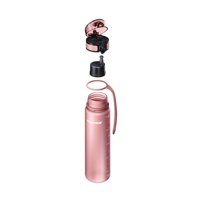 FILTERING BOTTLE AQUAPHOR CITY POWDER. PINK