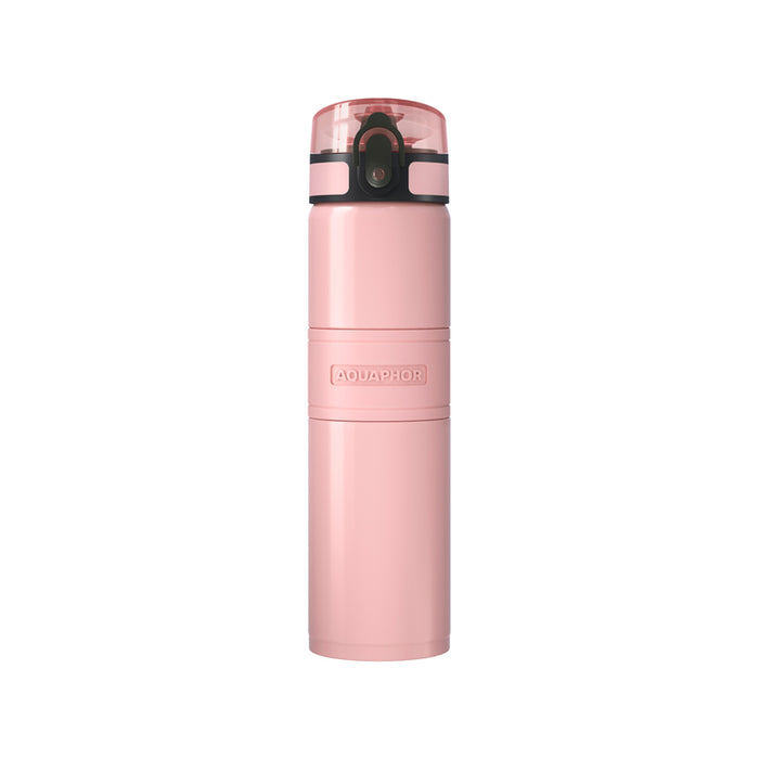 Filtering thermo bottle AQUAPHOR CITY COOL PINK