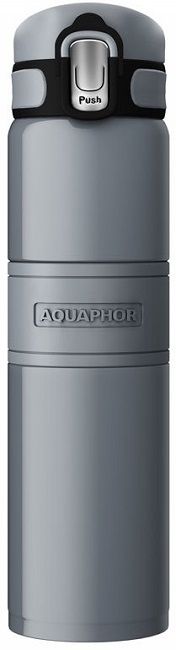 THERMO BOTTLE AQUAPHOR 480 ML GRAY