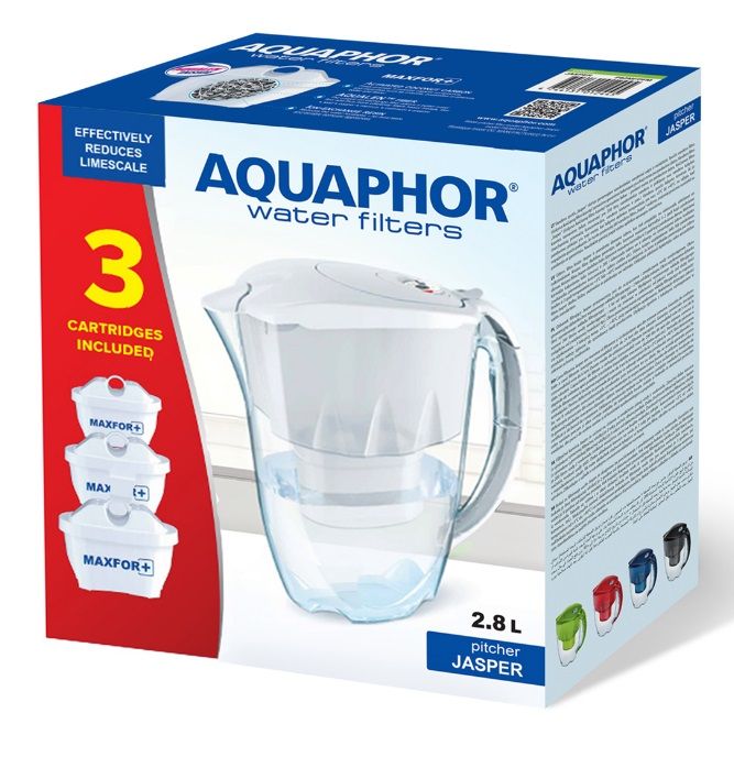JASPER FILTER POT WITH 3 AQUAPHOR FILTERS