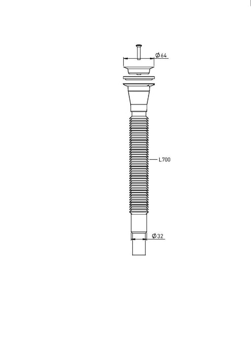 CORRUGATED SIPHON FOR WASHBASIN