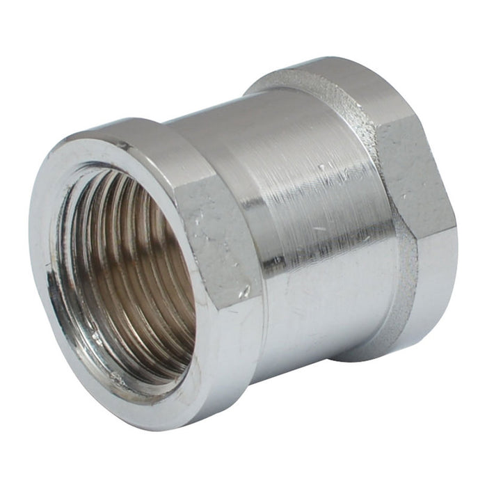 COUPLING 3/8 CHROME AQUASTO