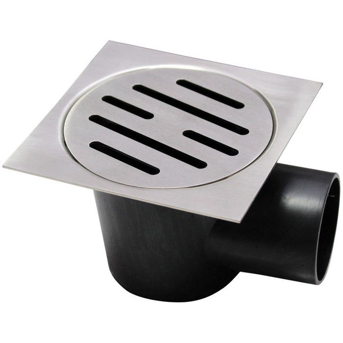 FLOOR SIPHON HORN 100X100 STAINLESS STEEL AQUASTO INOX PL