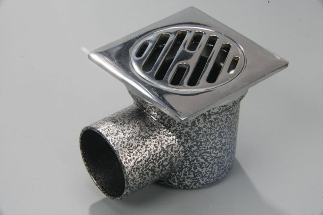 FLOOR TRAP HORN 90X90 CM CHROME NICKEL