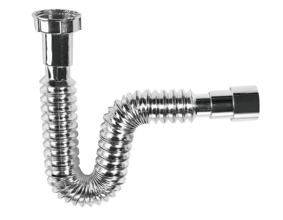 WIRQUIN CORRUGATED CONNECTION FOR SIPHON - CHROME 40/50 WIRQUIN