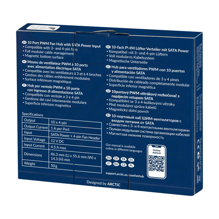 Fan controller ARCTIC Case Fan PWM Hub 1 to 10 Port