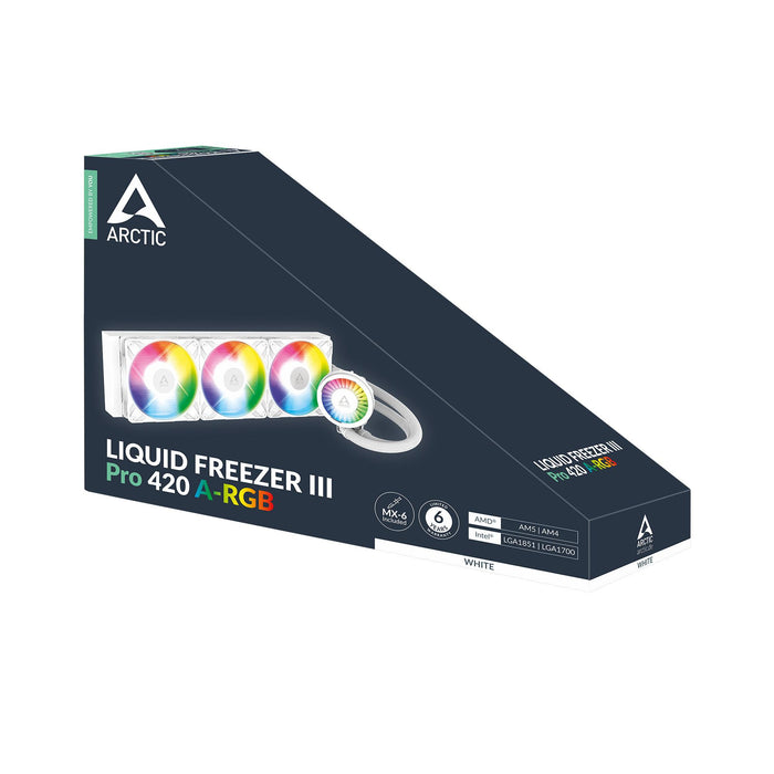 Arctic Liquid Freezer III Pro 420 A-RGB processor cooler - White