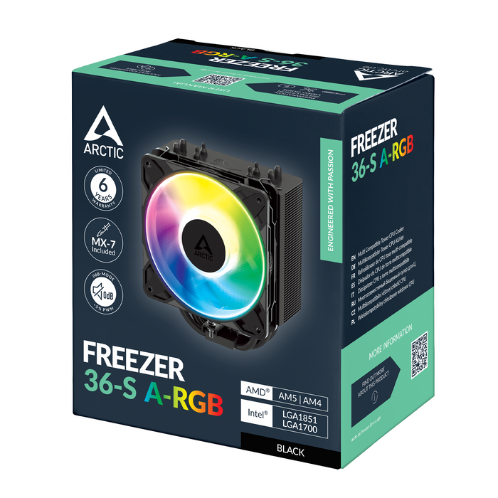 CPU Cooler ARCTIC Freezer 36-S A-RGB Black - ACFRE00198A