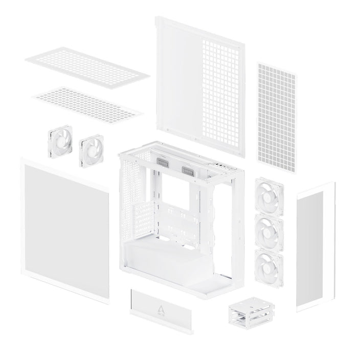 Arctic Xtender PC Case - White Mid-Tower