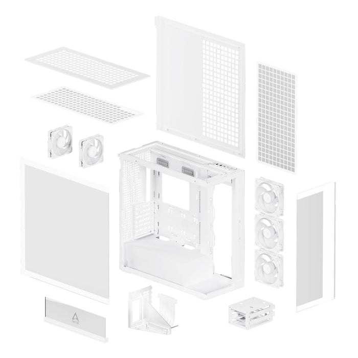 Arctic Xtender VG PC Case - White Mid-Tower