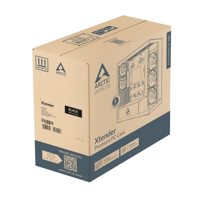 Arctic Xtender Mirror PC Case - Black Mid-Tower