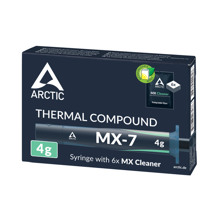 Thermal paste ARCTIC MX-7 + MX Cleaner, 4g, Gray