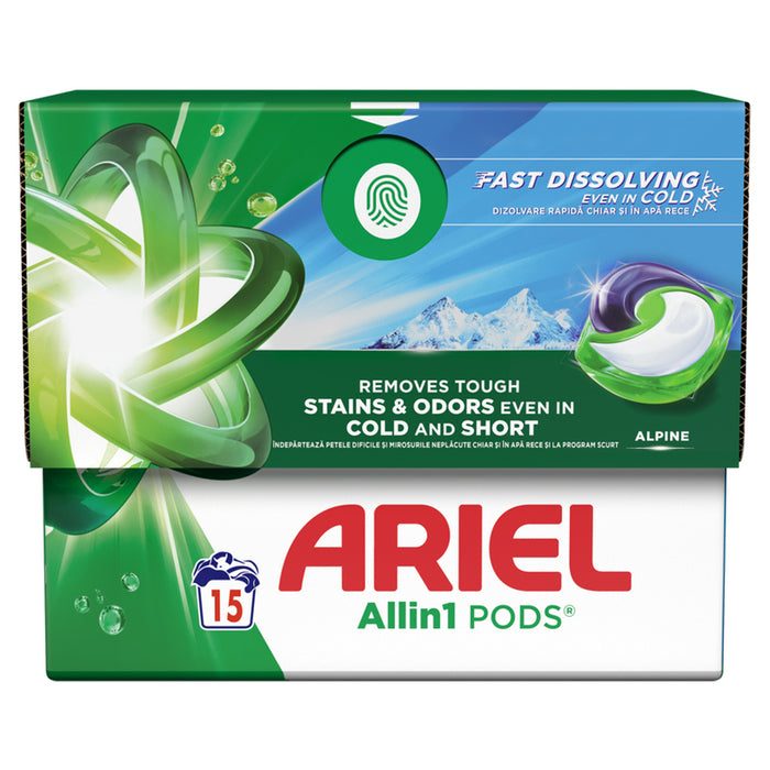 SF LAUNDRY CAPSULES 15 NUMBERS ALPINE ARIEL