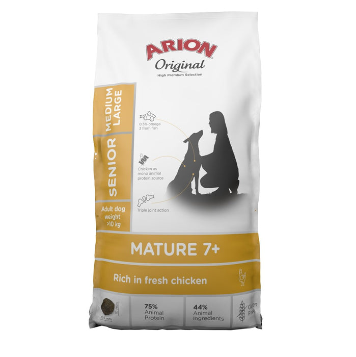 ARION Original Senior Mature 7+ Medium & Large Chicken Mono - dry dog food - 12kg