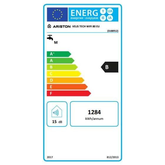 Multi-position boiler ARISTON VELIS TECH Wi Fi 80 E, 1.5 kW 3100912