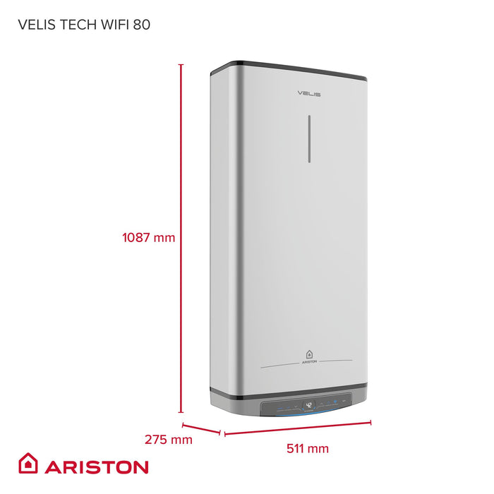 Multi-position boiler ARISTON VELIS TECH Wi Fi 80 E, 1.5 kW 3100912